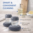 Soap Dispensing Dish Scrubber (Pack of 2)