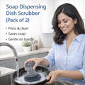 Soap Dispensing Dish Scrubber (Pack of 2)